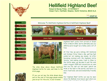 Tablet Screenshot of hellifieldhighlandbeef.co.uk